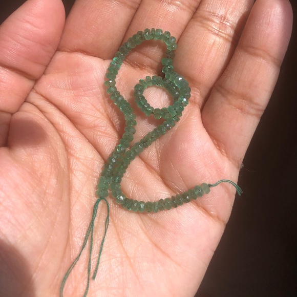Genuine Zambian Emerald Beads - Picture 3 of 7